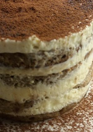 Una foto de Tiramisú italiano riquísimo!