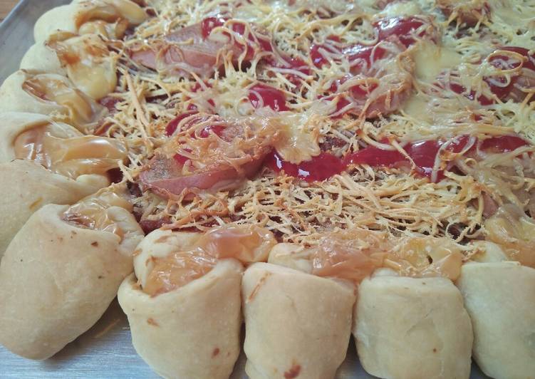 Homemade cheezy pizza #BikinRamadanBerkesan
