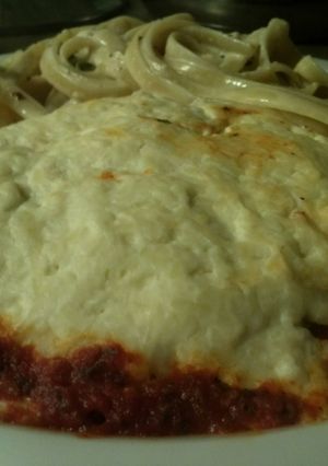 A picture of Kandi‘s Chicken Parmesan.