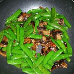 A picture of Stir-fry Sugar Snap Peas & Mushrooms.