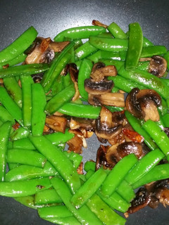 A picture of Stir-fry Sugar Snap Peas & Mushrooms.