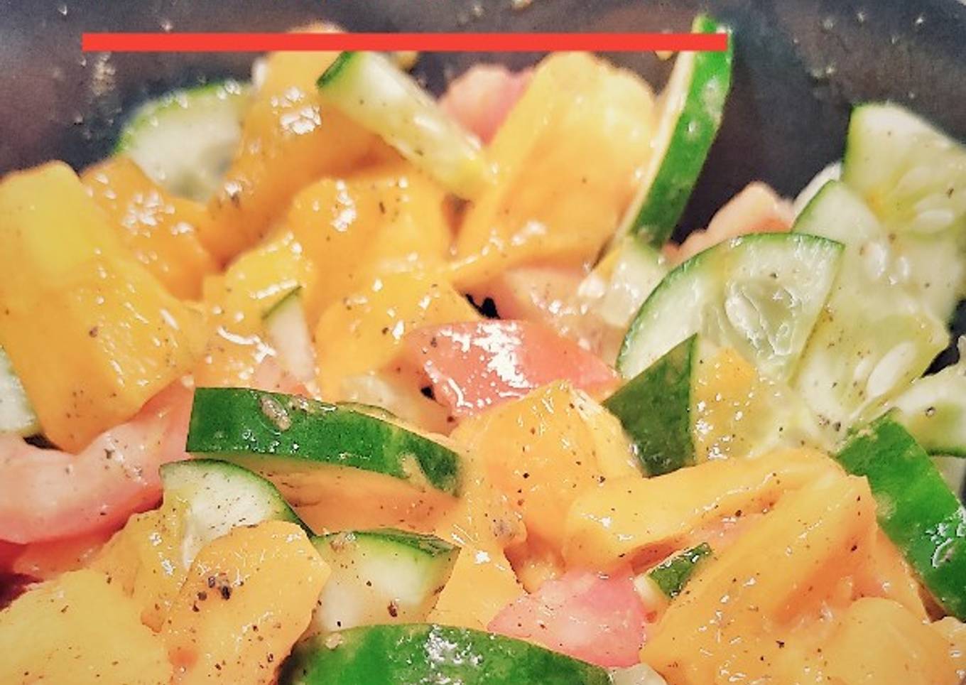 3 coloured Mango Salsa