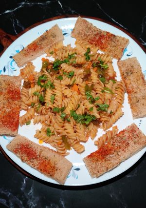 A picture of FUSILLI with ARRABBIATA SAUCE..
