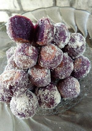 Foto resep Telo ungu panggang bersalju