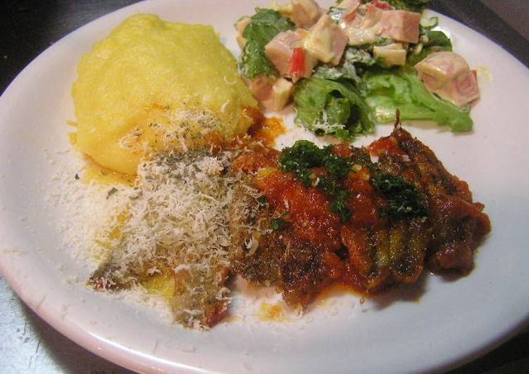 Baby Sardine &amp; Tomato Sauté with Polenta