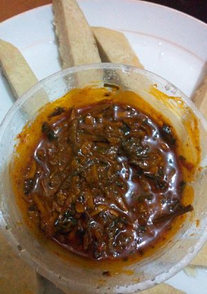 A picture of Yam sauce.
