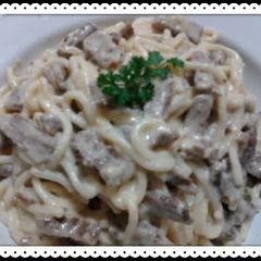 A picture of Ladybirds Easy Creamy Steak Pasta.