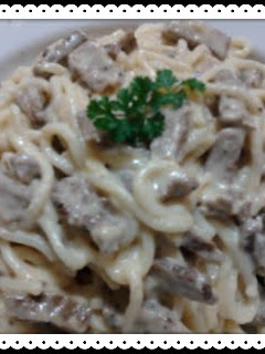 A picture of Ladybirds Easy Creamy Steak Pasta.