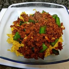A picture of Korean flavors Rice Bowl.