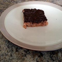 A picture of Gluten Free Peanut Butter Rice Krispie Treats.
