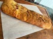 A picture of black pepper salami