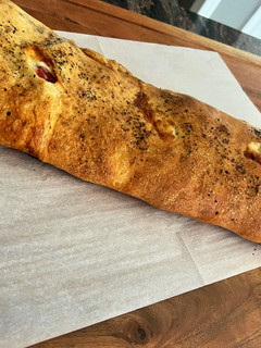 A picture of Sicilian Stromboli.