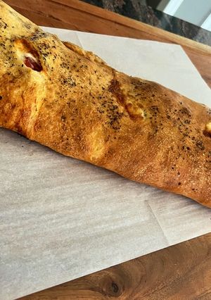 A picture of Sicilian Stromboli.