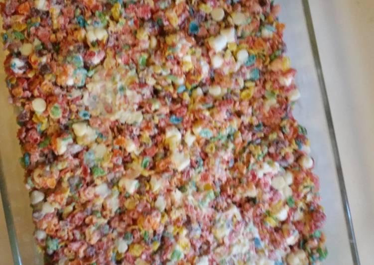 Easiest Way to Prepare Quick Fruity pebble treats