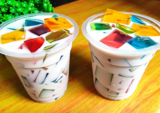 Resep Es Jelly Susu Pelangi Oleh Mama Azka Kitchen Cookpad 2790