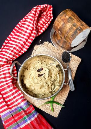 নিরামিষ কচু বাটা রেসিপির প্রধান ছবি