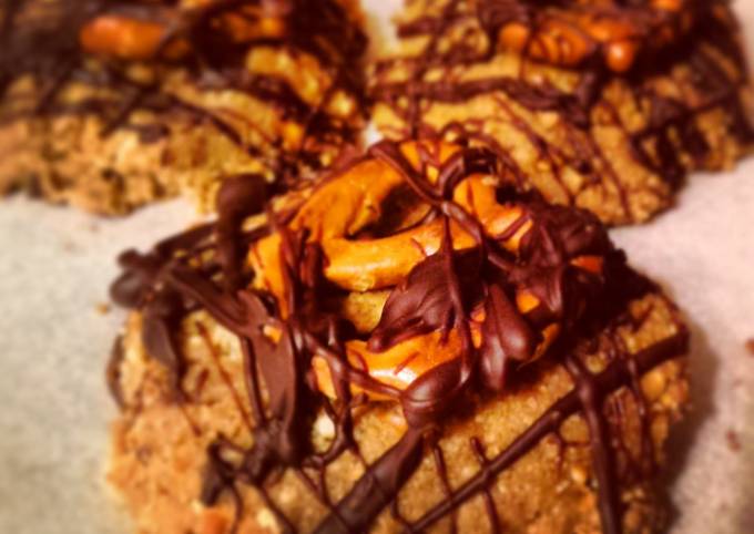 Recipe of Andrew Copley No Bake Peanut Butter Pretzel Cookies