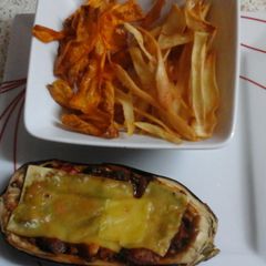 My Vegan Stuffed Aubergine 💙 A picture of My Vegan Stuffed Aubergine 💙.