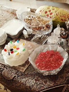 عکسی از دستور میز یلدای ۱۳۹۸