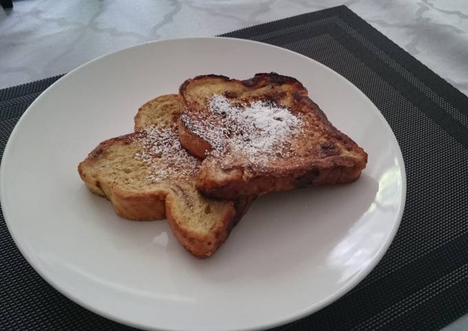 Steps to Make Ultimate Cinnamon Raisin Bread French Toast