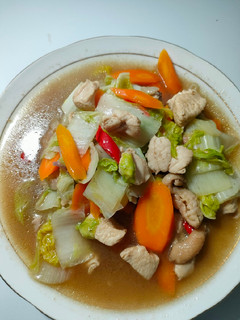 Foto resep Ayam Cah Sawi Putih