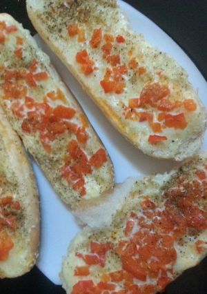 A picture of Cheese boats - poor man's snack!.