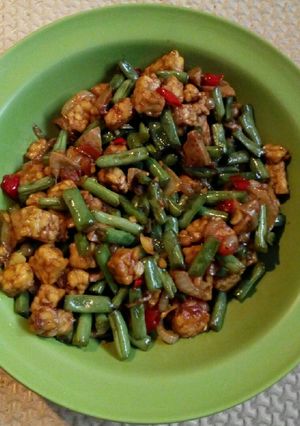 Foto resep Tumis buncis-tempe kecap (pedas manis)