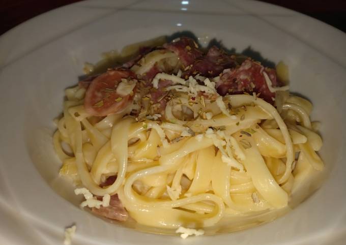 Fettucini Carbonara (MUDAH GA PAKE RIBET)