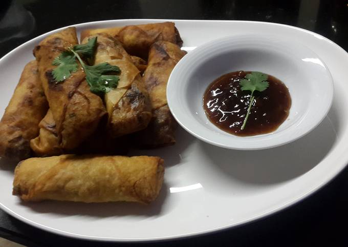 Easiest Way to Make Award-winning Thai Deep-Fried Spring Rolls