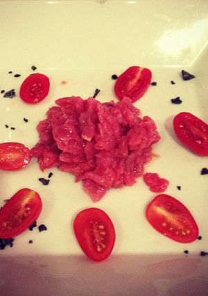 A picture of Veal Tartare.