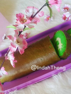 Foto resep Pandan chesse roll cake