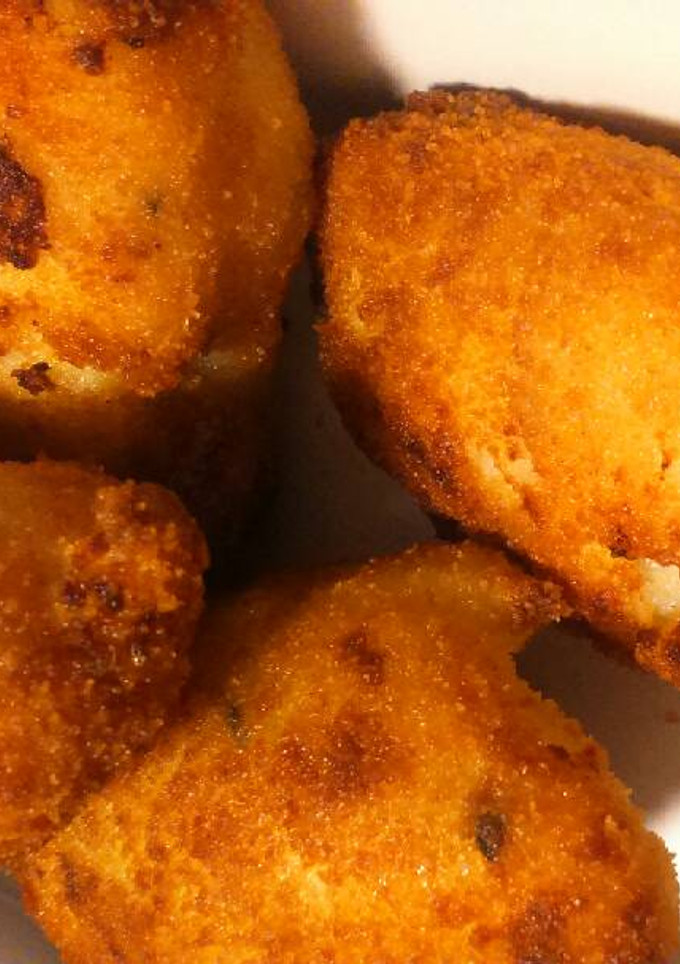 Una foto de Croquetas de gorgonzola y calabacín