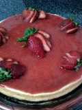 Strawberry Quark cheesecake