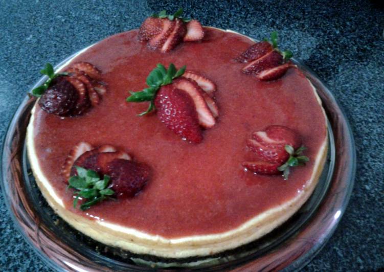 Strawberry Quark cheesecake