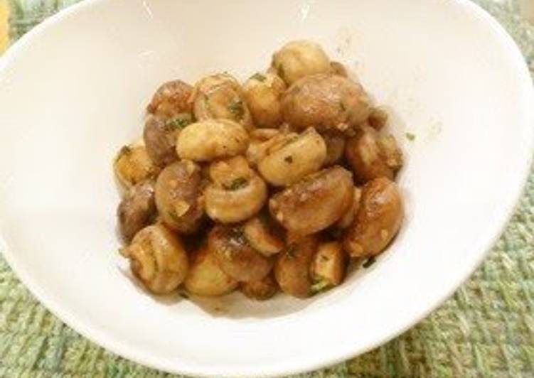 5-Minute Garlic Mushrooms