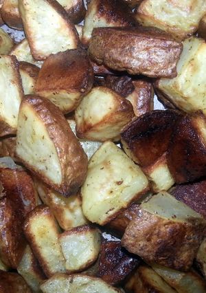 A picture of Spicy oven Potatoes!!!!!!!.
