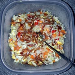 A picture of simple fried rice.