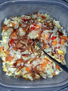 A picture of simple fried rice.