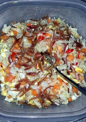 A picture of simple fried rice.