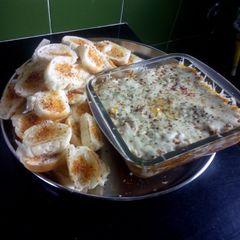 A picture of Cheesy Chicken Lasagna.