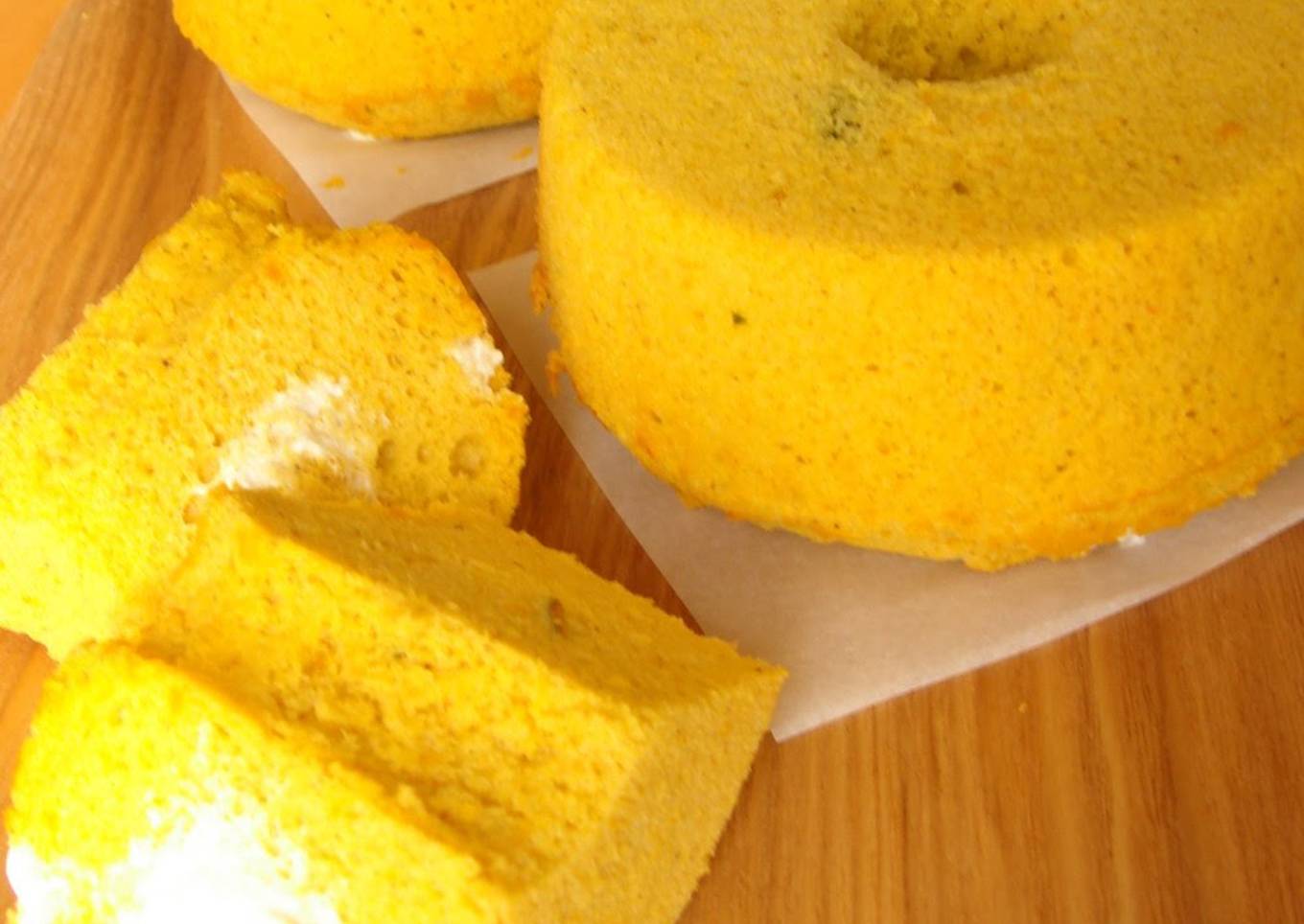 Cream Filled Little Kabocha Squash Chiffon Cakes