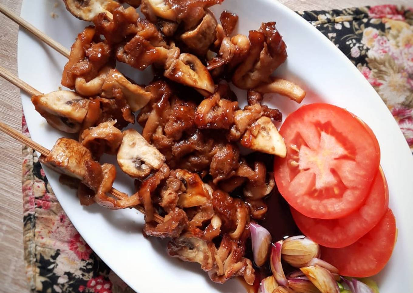 Sate Jamur Tiram & Champignon