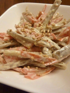 A picture of Low-cal Burdock Root Salad.