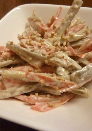 A picture of Low-cal Burdock Root Salad.