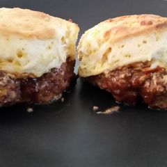 A picture of Biscuit Topped Burgers.