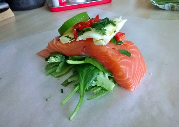 Saturday Fresh Baked Salmon #HelpfulCook