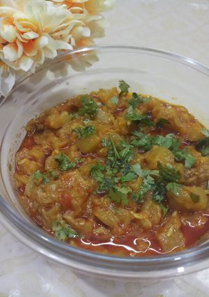 A picture of Lauki ki bhujia.
