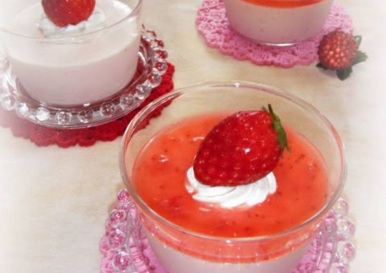 Recipe of Speedy Fluffy Strawberry Mousse with Strawberry Texture