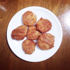 A picture of Spam nuggets.