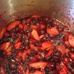 A picture of Cranberry-Blueberry Compote.